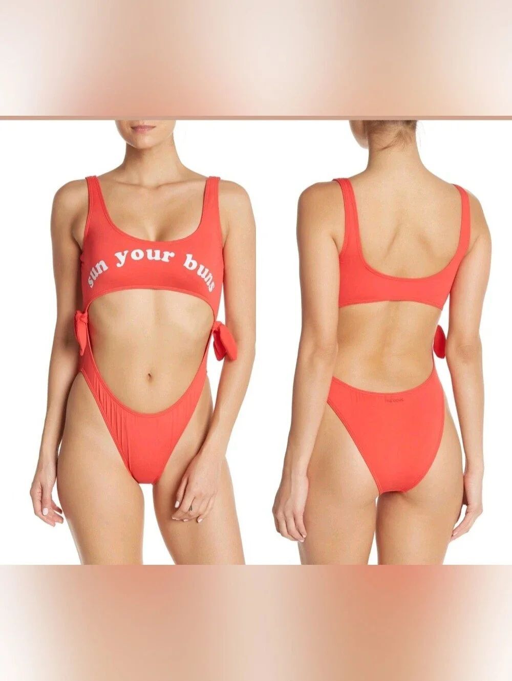 NWTBillabong High On Sun Your Buns One-Piece Swimsuit Size M